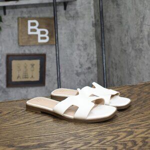 A New Day Womens Nina H-Band Slide Sandals 92244961 White 6.5M